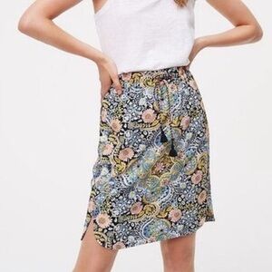 3/$10 Loft Floral Floral Paisley Multicolored Skirt